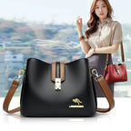 Marianne - Sac bandoulière bicolore en cuir véritable