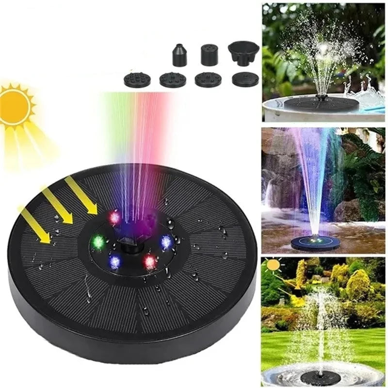 Fontaine solaire RVB