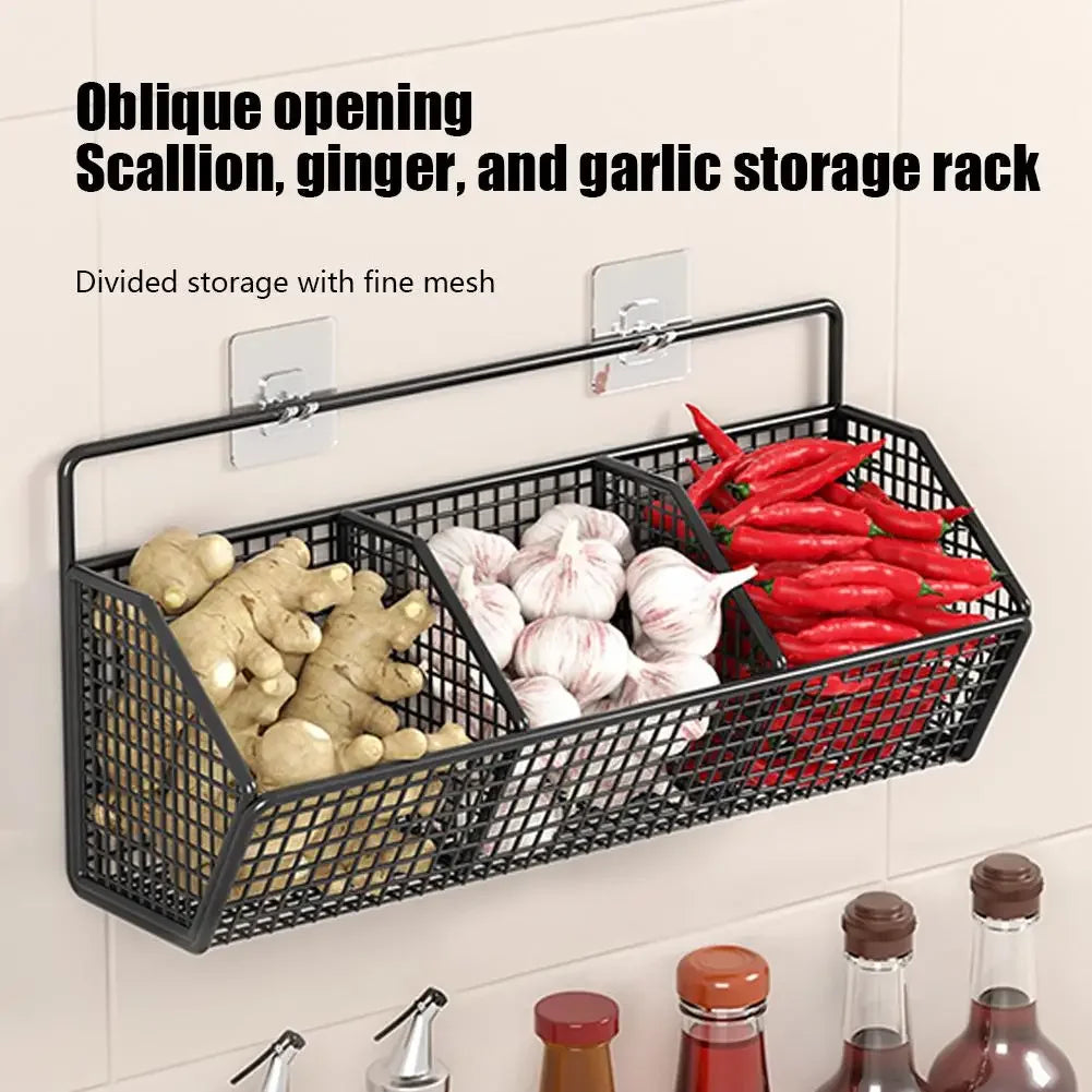 Panier à Suspendre de Rangement de Cuisine en Métal