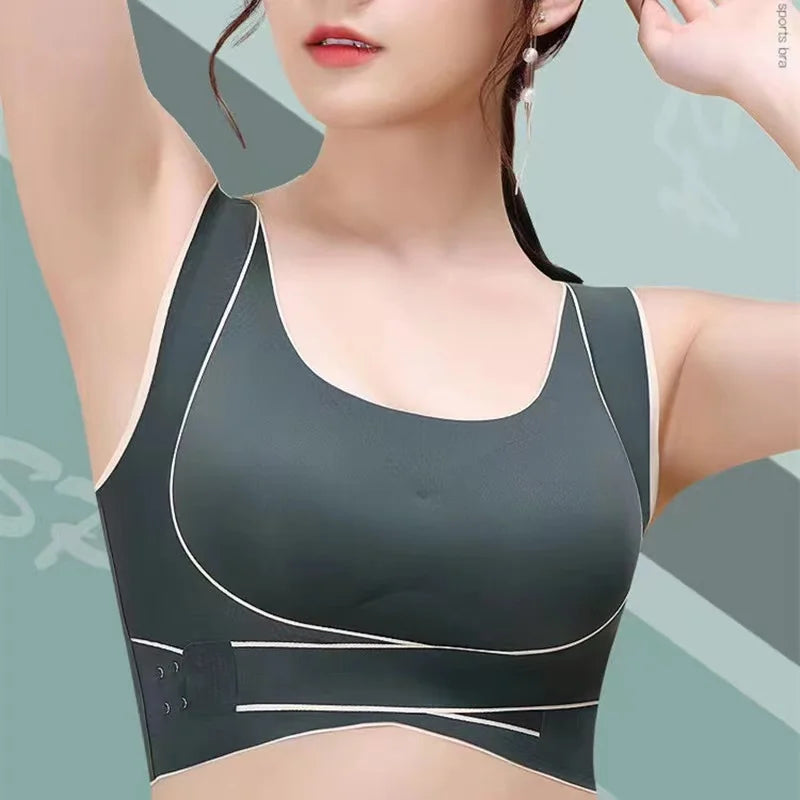 Brassière de sport maintien extrème - Bandes croisées avant