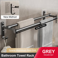 Porte-Serviettes Mural Double Barre Sans Perçage