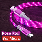 Câble LED 5A Ultra Rapide Type-C et Micro USB