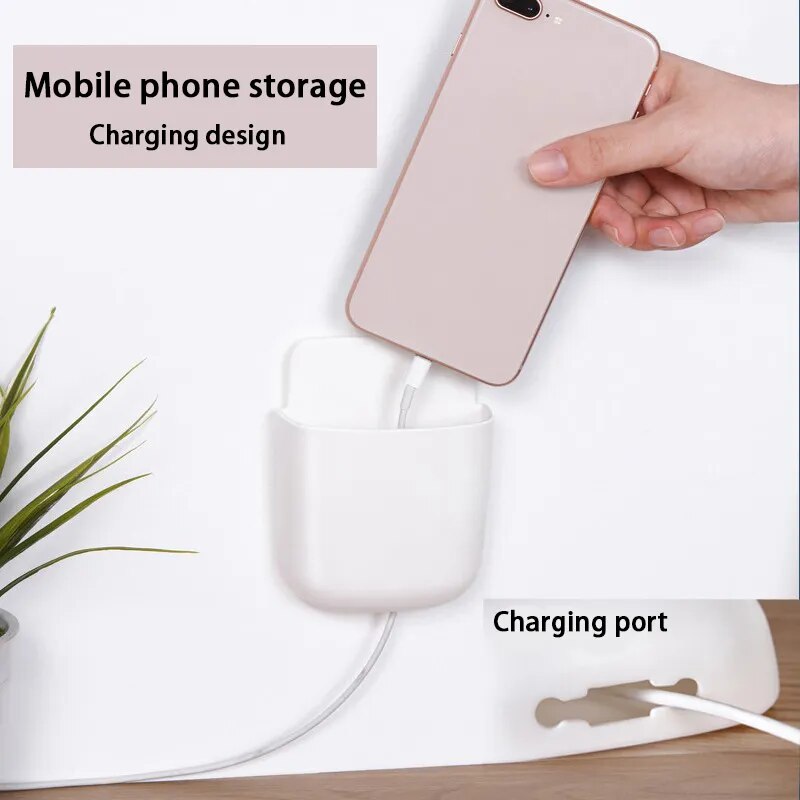 Lot de 4 Boîtes de rangement murale auto-adéhsif multi-usage