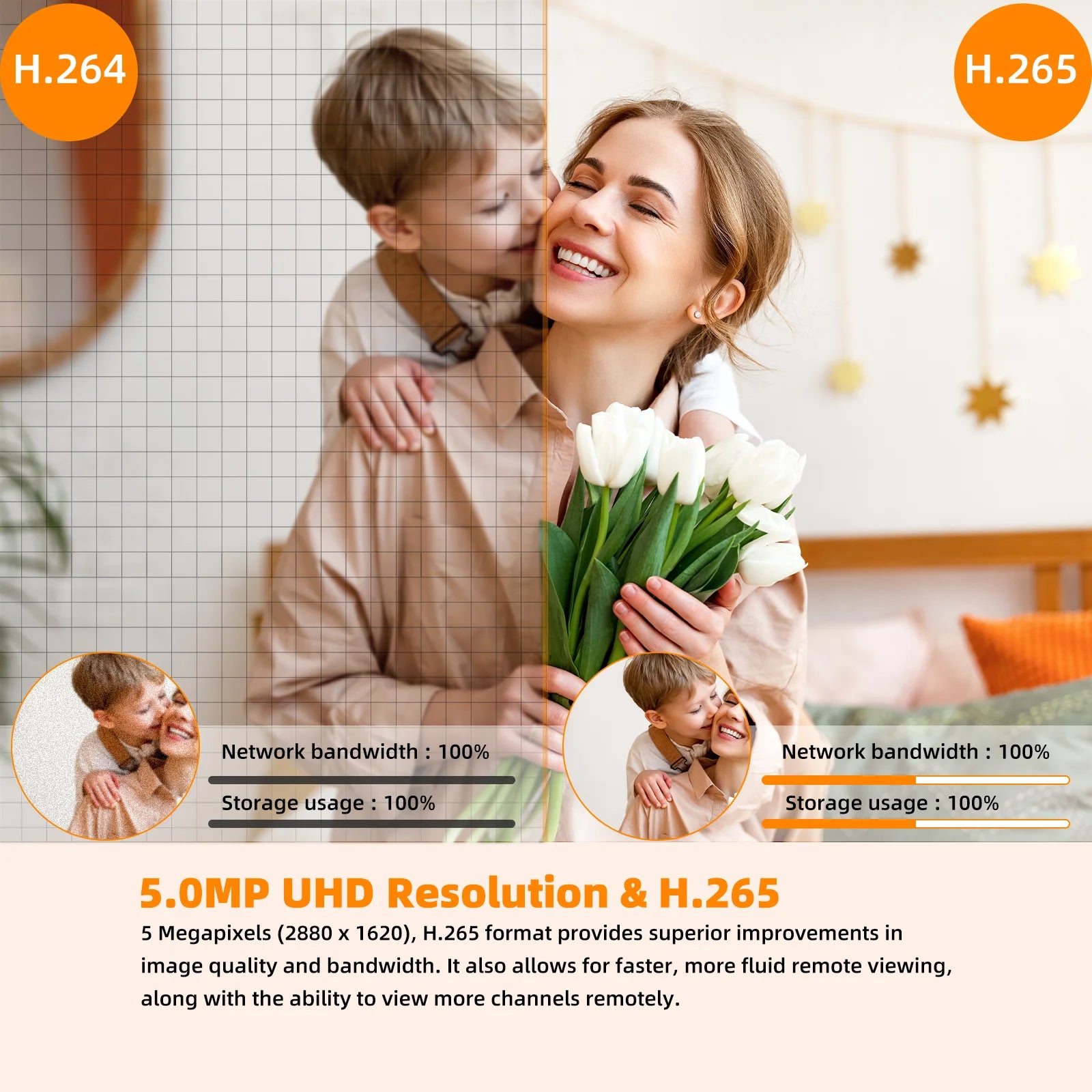 Caméra Ampoule ULTRA HD 5MP 2 en 1 avec Lumière Bulbe intégrée