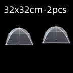 2x Cloche Alimentaire Pliable Anti-Insectes + 1 OFFERTE