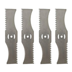 3x Lames Tondeuse 6" Dentelées Acier Ultra-Résistantes + 1 OFFERTE