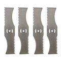 3x Lames Tondeuse 6" Dentelées Acier Ultra-Résistantes + 1 OFFERTE