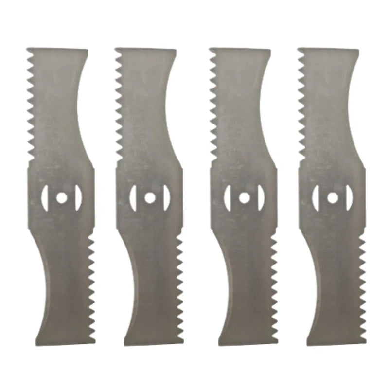 3x Lames Tondeuse 6" Dentelées Acier Ultra-Résistantes + 1 OFFERTE