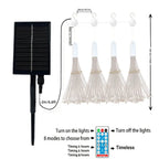 Lot de 4 Lumières Solaires Suspendues Feux d'Artifice
