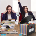 Organisateur de Documents en Accordéon à Intercalaires