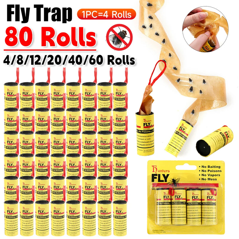Lot de 40 Rouleaux Attrape-Mouches