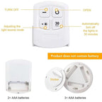 Lot de 6 Spots LED COB intensité réglable - Avec télécommande
