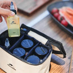 Ensemble de 8 pots d'assaisonnement portables