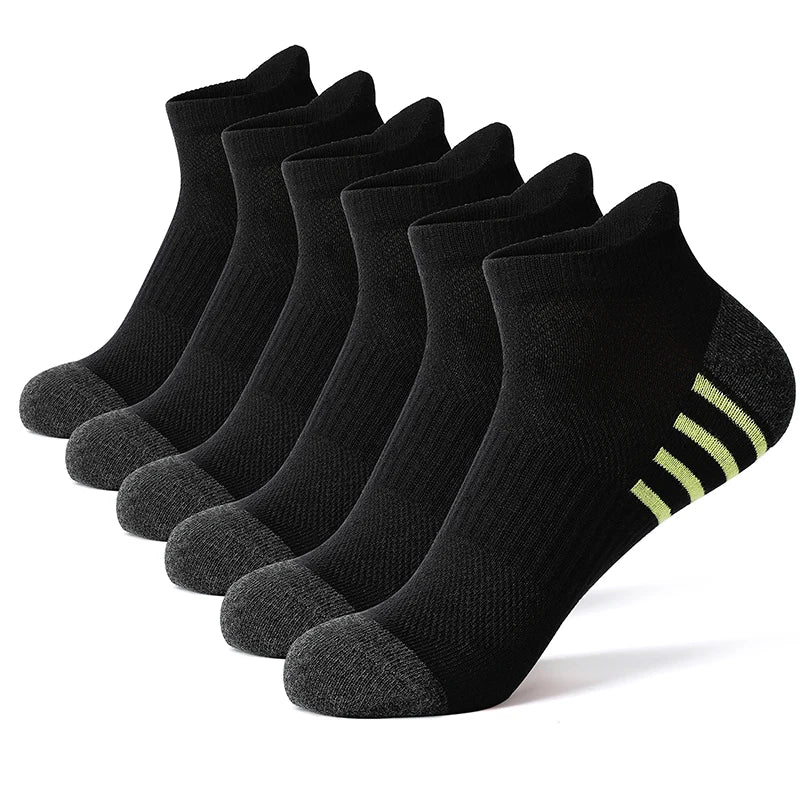 Lot de 12 Socquettes en Coton Respirant Mixte
