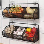 Panier à Suspendre de Rangement de Cuisine en Métal