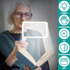Loupe Grossissement x5 Portable à LED - Poignée Pliable