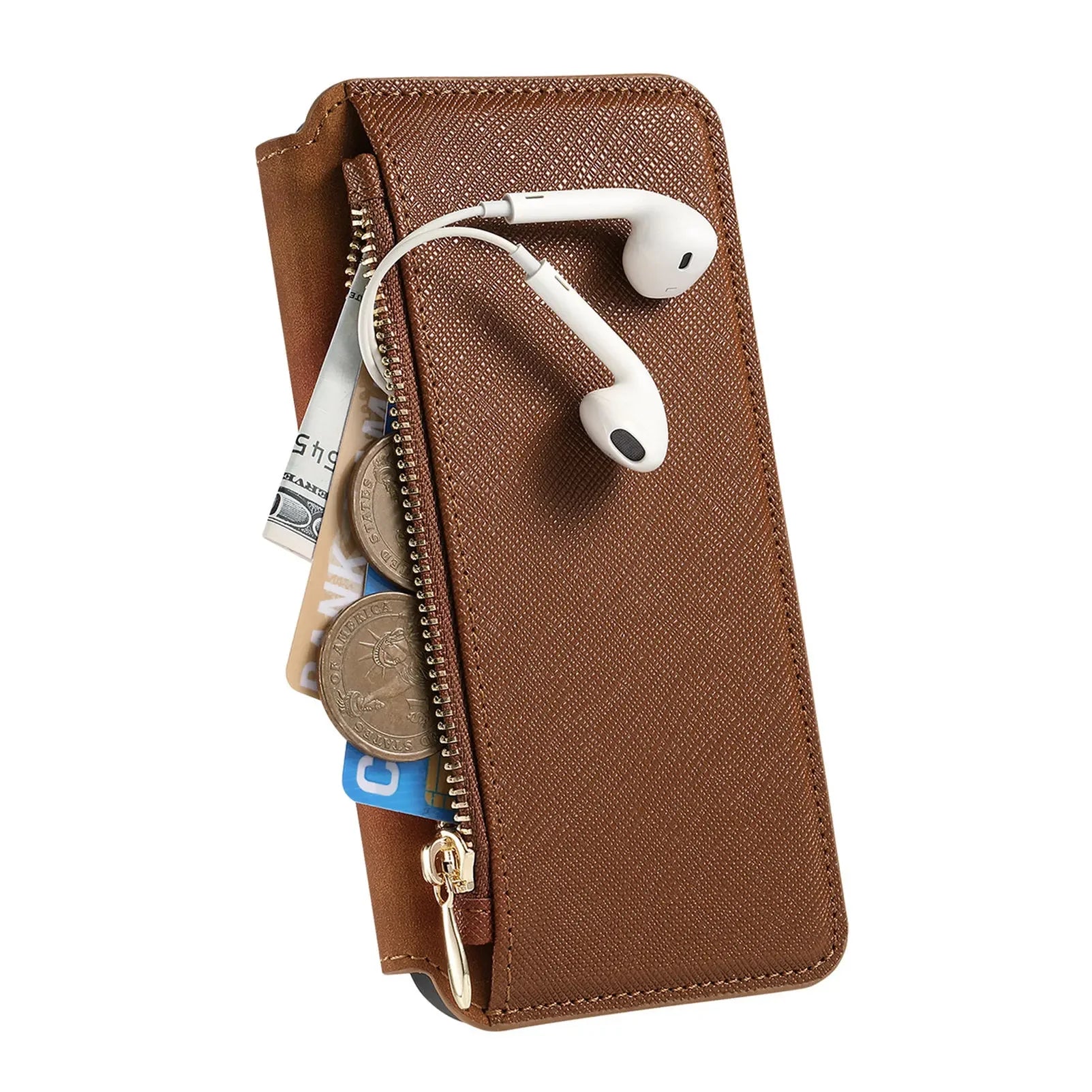 Coque de Téléphone Magnétique 2 en 1 Porte-feuille multifonctionnelle