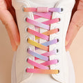 Lacets de chaussures élastiques sans laçage à paillettes