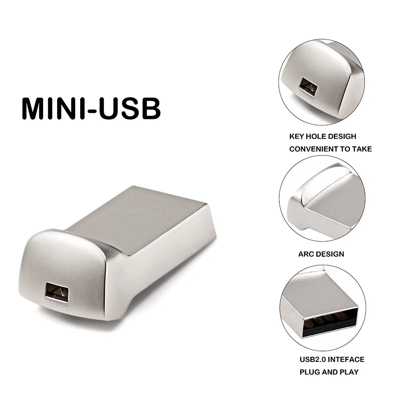 Mini Clé USB 2.0 en métal