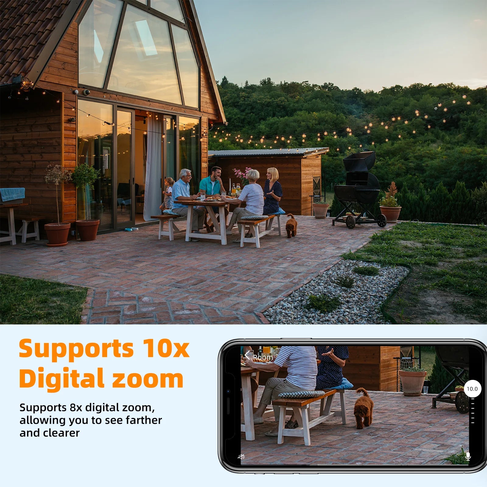 Caméra Ampoule ULTRA HD 5MP 2 en 1 avec Lumière Bulbe intégrée