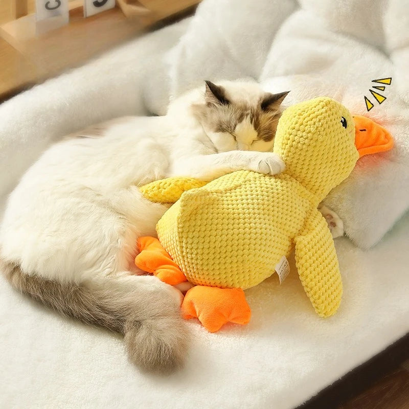 Ducky - Jouet Canard en Peluche pour Chiens Résistant à la Mastication