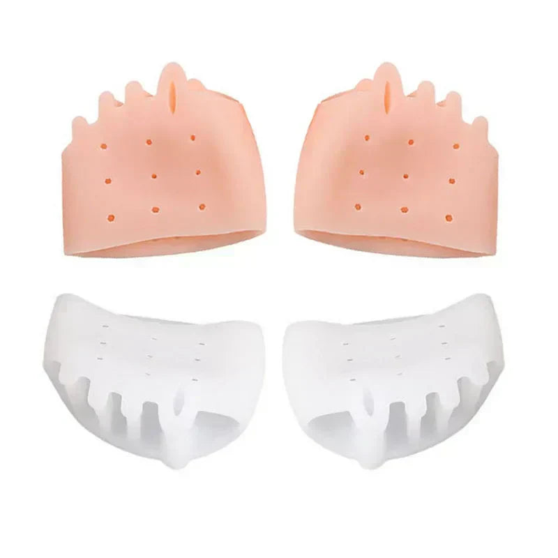 4x Coussinets en Silicone pour l'avant-pied - Alignement des orteils