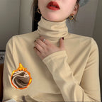 Col Roulé Thermique avec Doublure Polaire - Femme