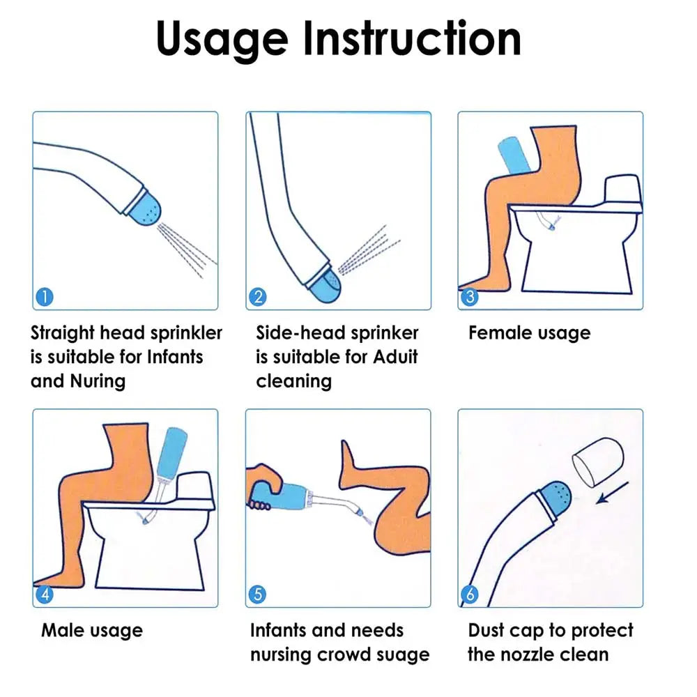 Bidet portable pour hygiéne intime - 500ml