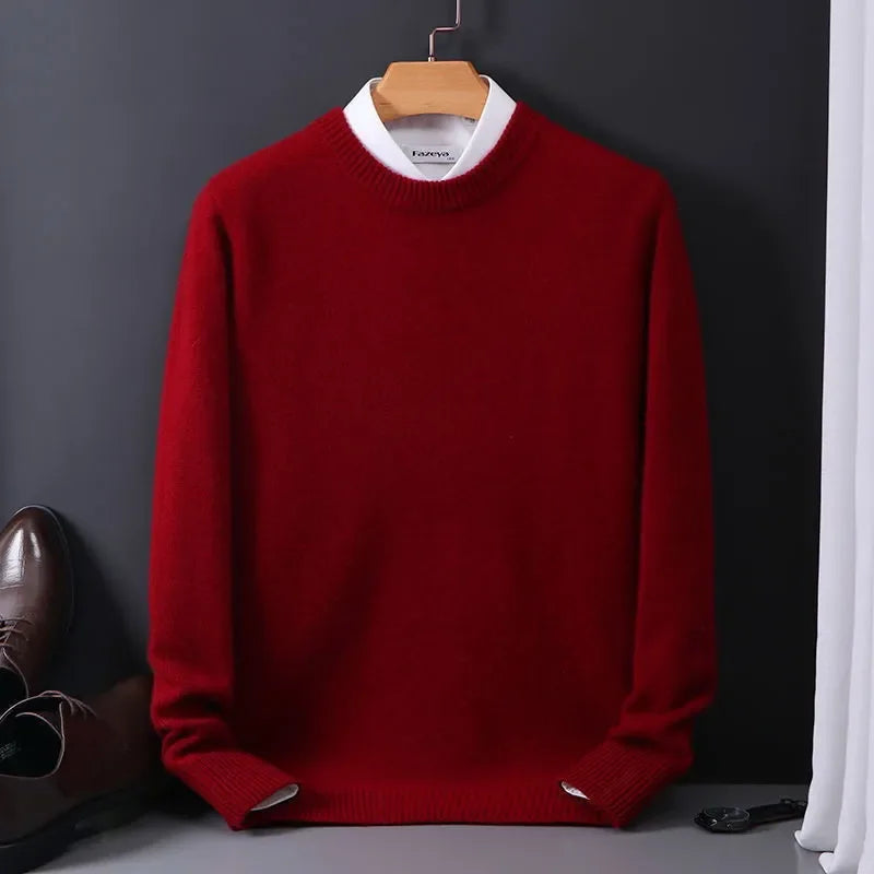 Pull col rond doux et intemporel pour Homme