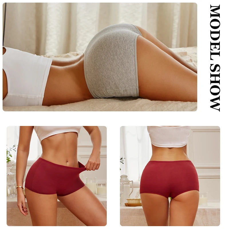 Lot de 3 Shortys Femme en Coton – Culottes Taille Basse Respirantes, Confortables & Extensibles