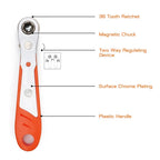 Mini Clé à ciquet multifonctionnelle + 10 embouts  tournevis OFFERTS