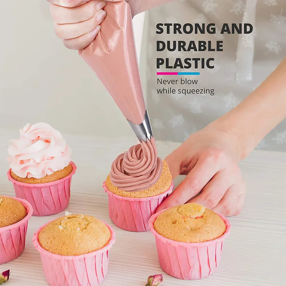 Lot de 100 Poches à Douille pour Pâtisseries - 3 Tailles