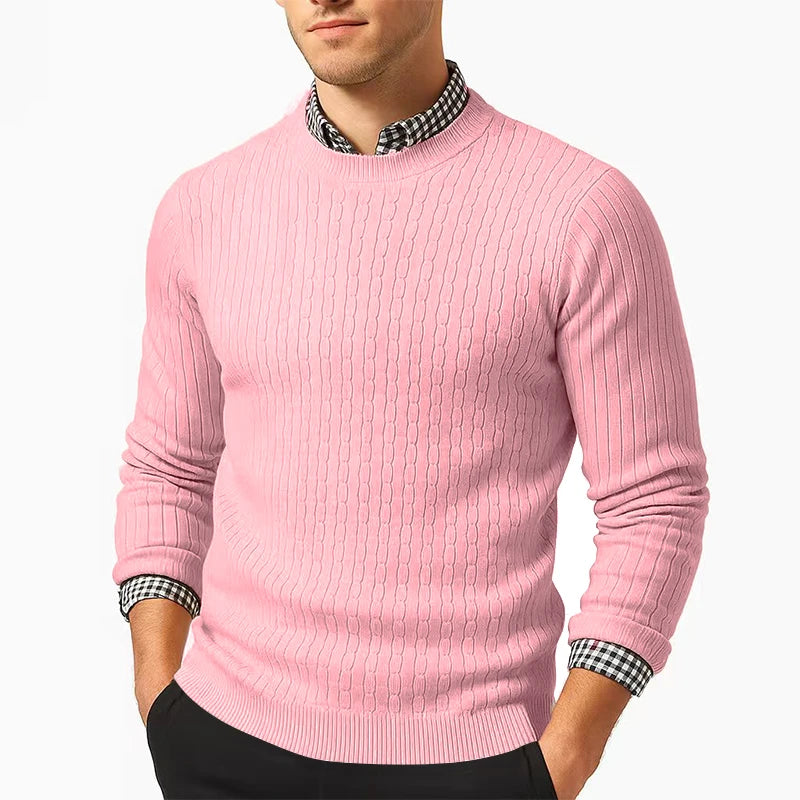 Men's Warm Cable Knit Sweater
