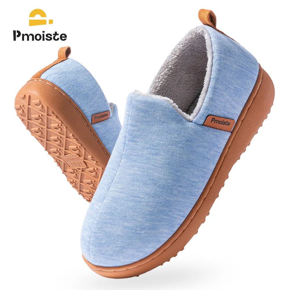 Pantoufles Chaudes Mixte à Mémoire de Forme – Semelle TPR Souple et Confortable pour l’Hiver