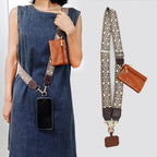 Bandoulière Téléphone Réglable avec Pochette Pratique