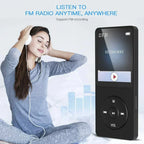 Lecteur MP3 portable, Radio FM avec écran 5,4 pouces + Carte 128Gb