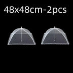 2x Cloche Alimentaire Pliable Anti-Insectes + 1 OFFERTE