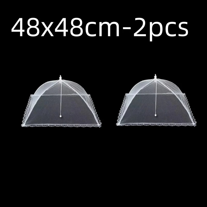 2x Cloche Alimentaire Pliable Anti-Insectes + 1 OFFERTE