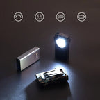 Lampe de Poche Portable à LED Rechargeable & Magnétique - 5 Intensités & 5 Modes de luminosité