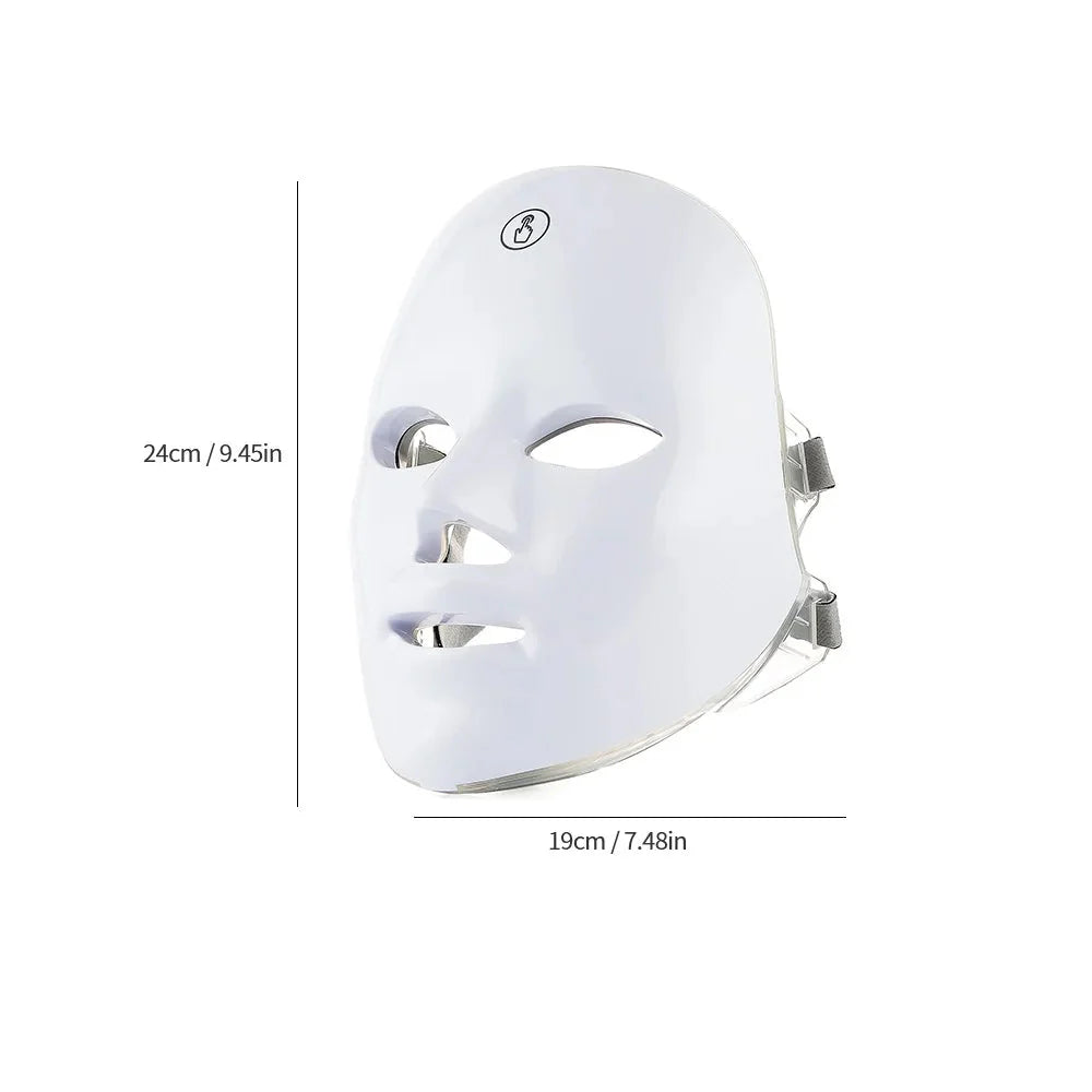 Masque Visage & Cou Anti-âge Luminothérapie 7 Couleurs