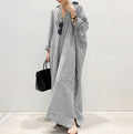 Robe Chemise à Rayures Oversize Chic – Confort & Élégance au Quotidien