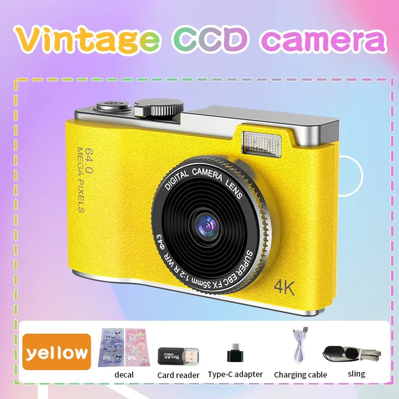 Appareil Photo/Vidéo Numérique 4K - 64MP Haute Définition