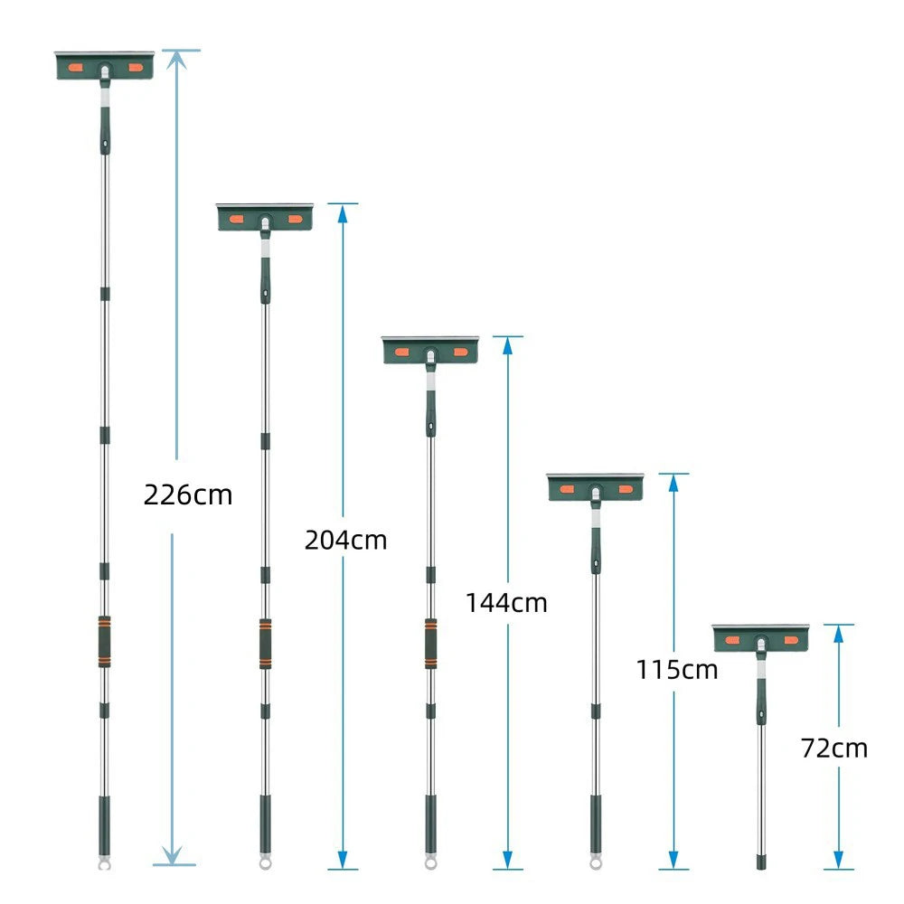 Nettoyeur de vitres Téléscopique 2 en 1