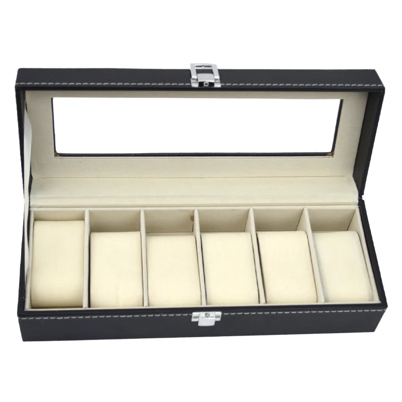 Boîte de rangement pour montres en Cuir PU