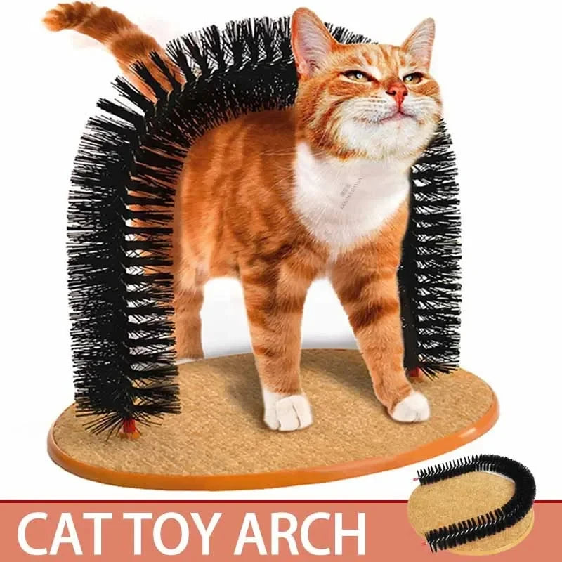 Arc de Massage pour Chat - Brosse Auto-Toilettage
