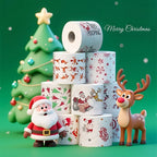 5 Rouleaux de Papier Toilette Motif de Noël
