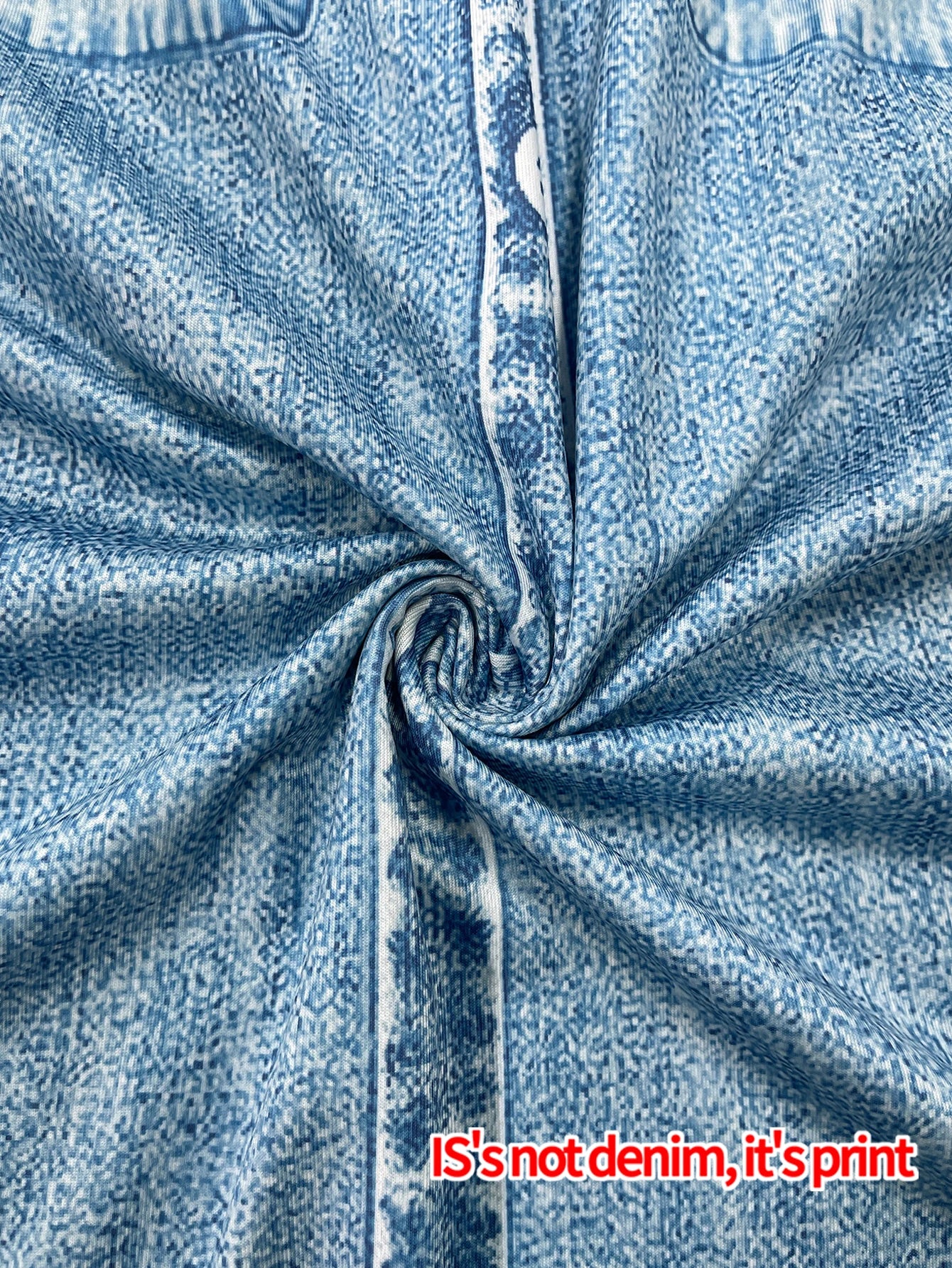 Robe Midi Femme Effet Denim Fleuri – Boutonnée avec Poches et Style Bohème
