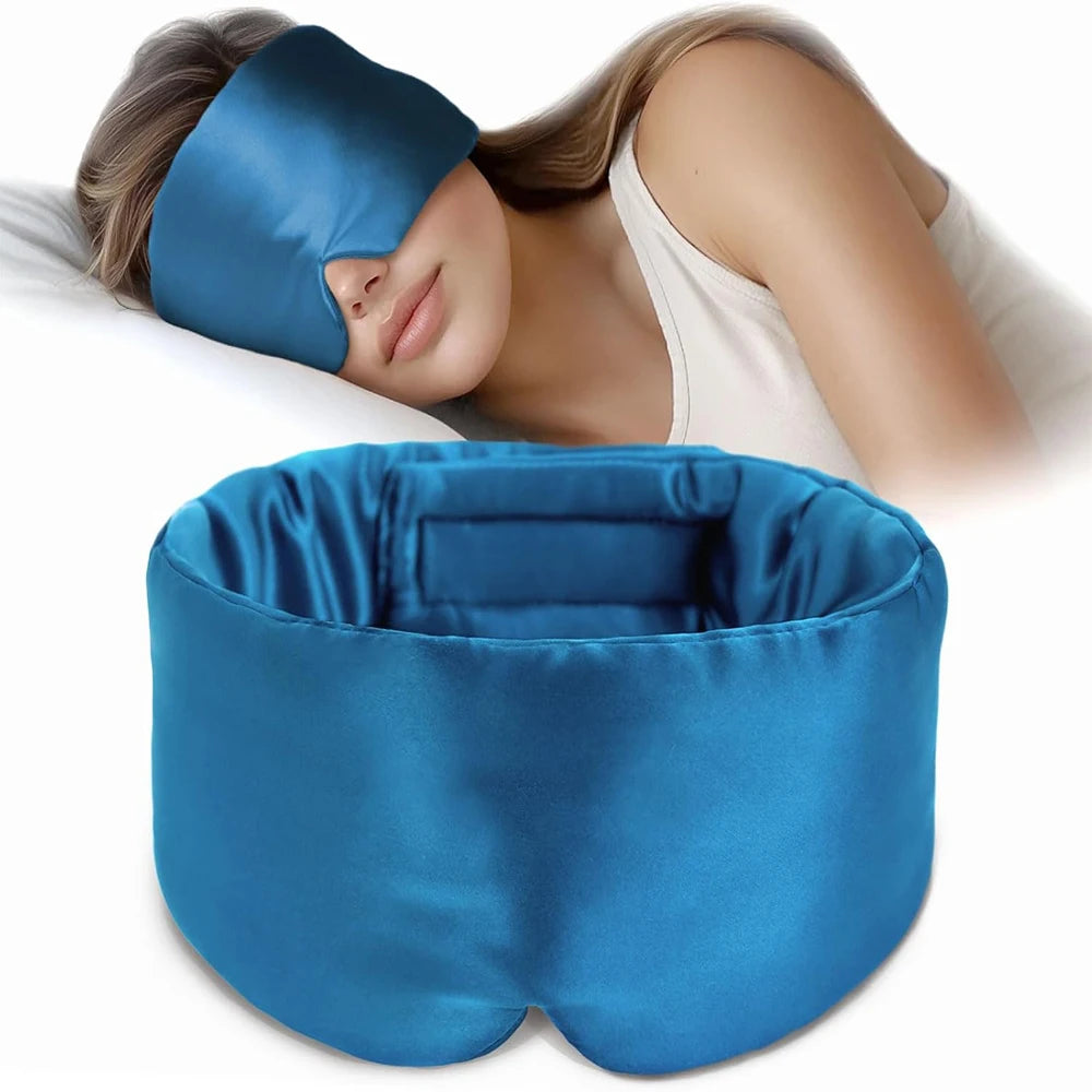 Bandeau de Sommeil XL en Soie de Mûrier Réglable