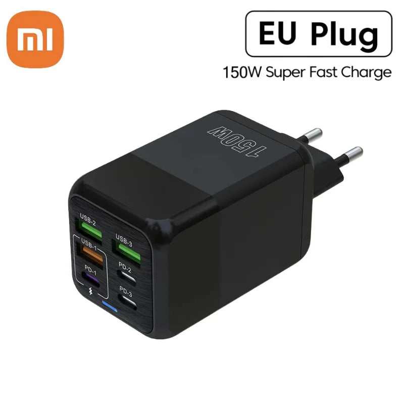 Chargeur Recharge EXPRESS 150W 6 en 1 - USB et USB C