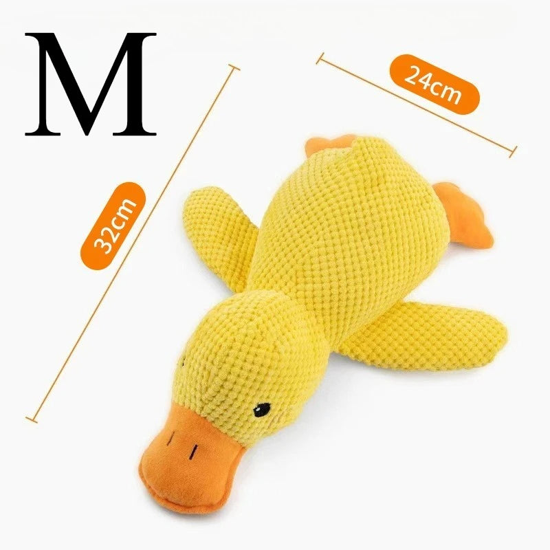 Ducky - Jouet Canard en Peluche pour Chiens Résistant à la Mastication